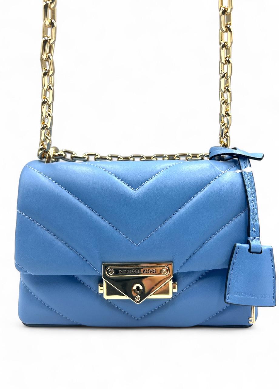 Женская сумка Michael Kors Cece 32T9G0EC1L Sth Pacific XS Cnv Chain XBody Leather Голубой (2767355920)
