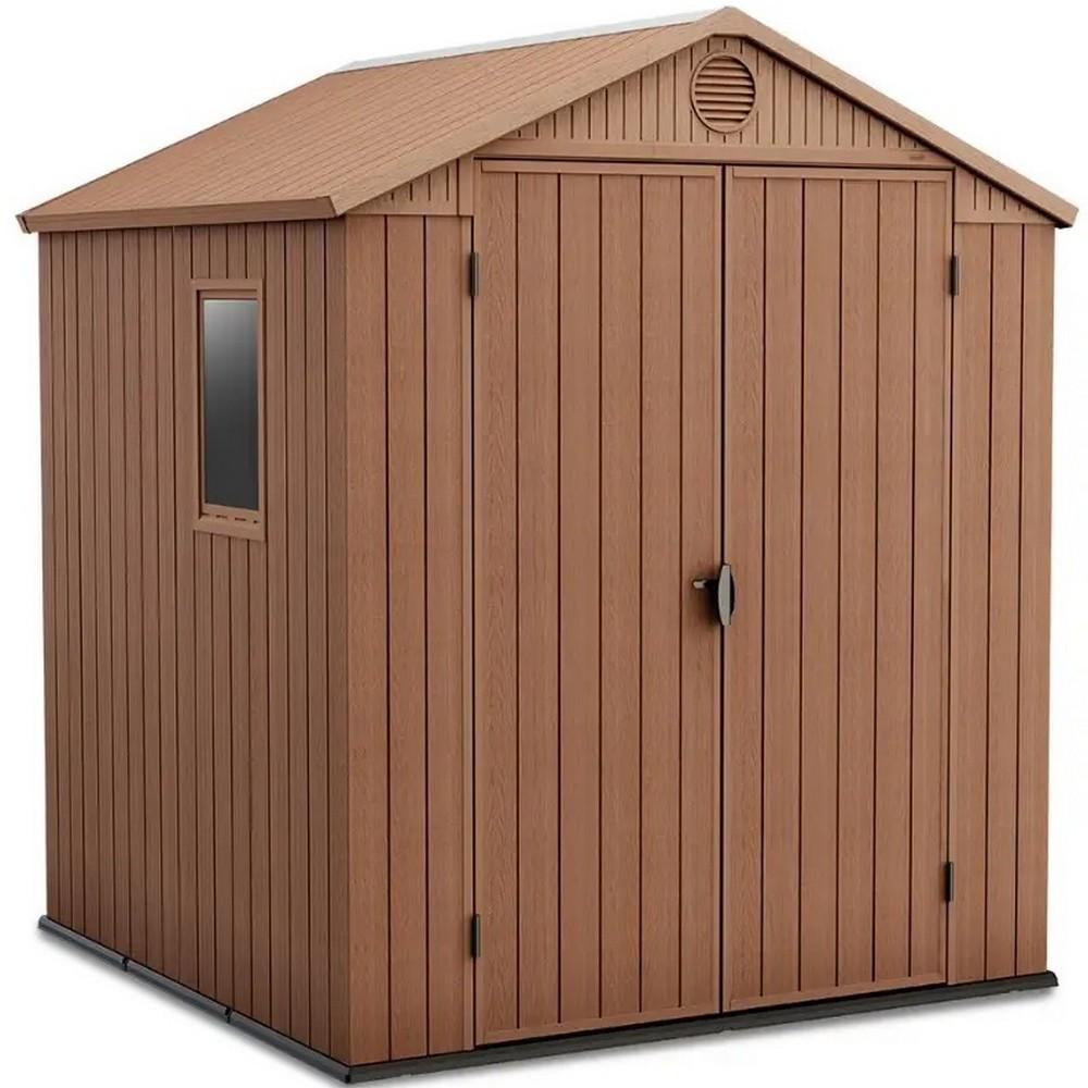 Будиночок садовий Keter Darwin 6x6 190х182 см Коричневий (249360)