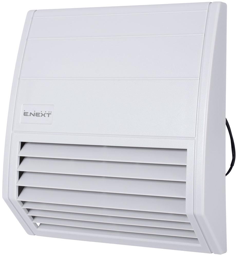 Вентилятор E.NEXT e.climat.fanfilter.pro.176 с решеткой и фильтром 70 м3/ч 230V 125х125 мм IP55 (s0103023)