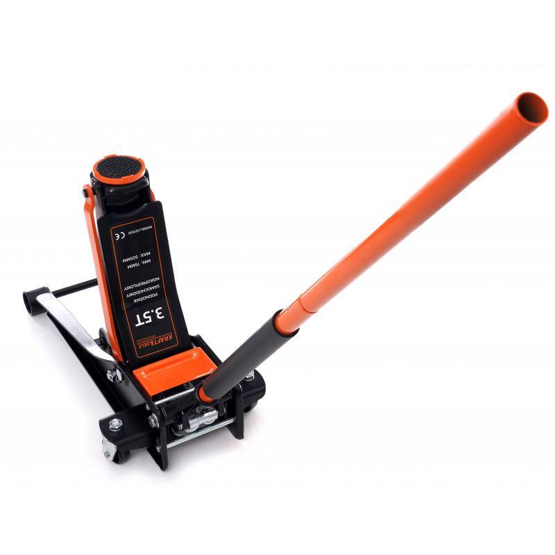 Домкрат гидравлический Kraft&Dele подкатной 3,5т 75-505 мм (KD1309)