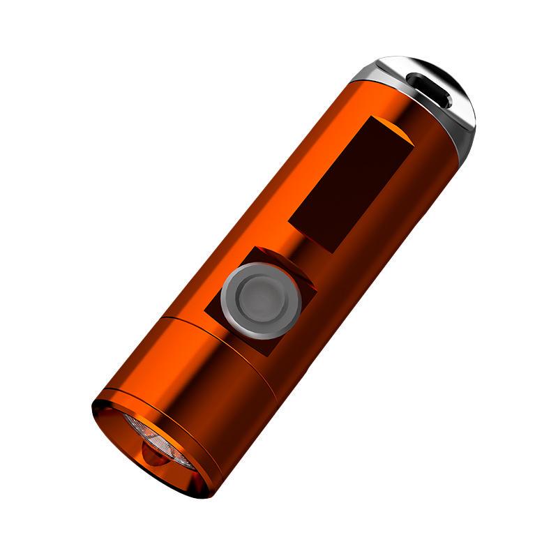 Фонарь ручной светодиодный AK205-TG металлический с оптическим зумом Оранжевый