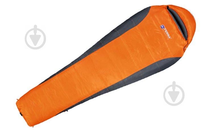 Спальник Terra Incognita Siesta 300 Regular R правий Помаранчевий / сірий (TI-05358)