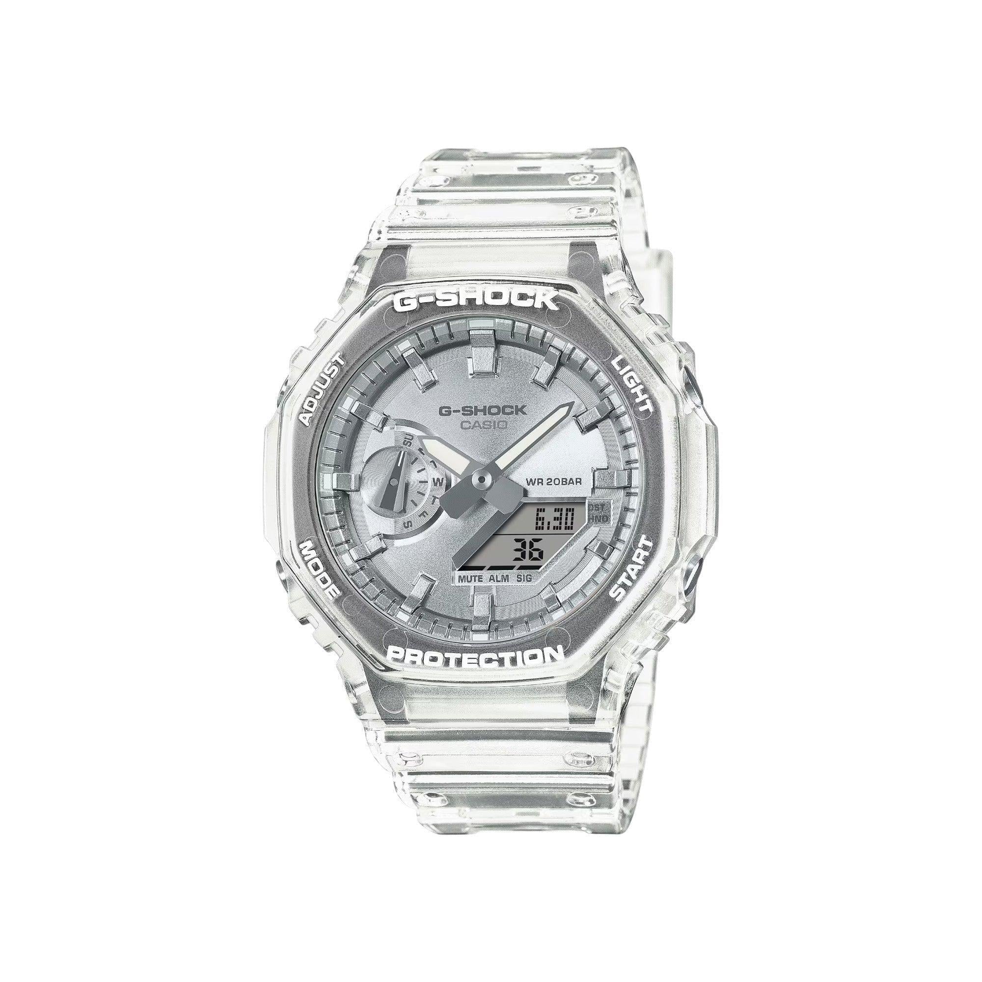 Наручные часы мужские Casio G-Shock GA-2100BM-7A8 ударопрочные с карбоновым корпусом/водозащитой 200 м/подсветкой Серый (3048976931)