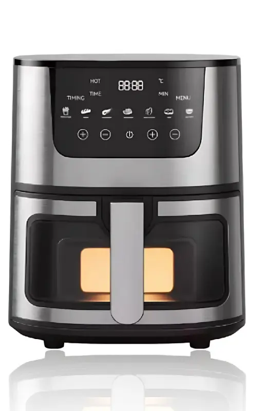 Аэрофритюрница Domotec MS-3221 7 л 3500 Вт 7 программ с таймером и регулятором температуры Черно-серый