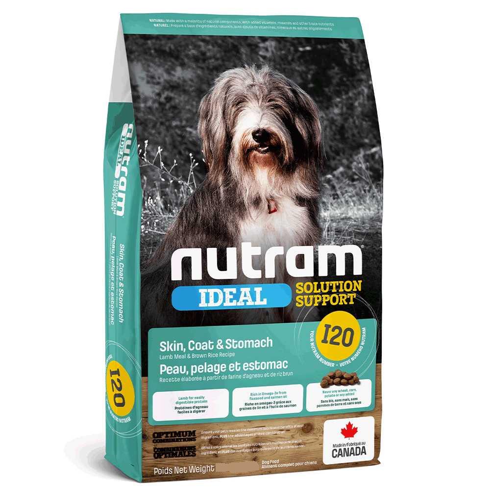 Корм сухой для взрослых собак Nutram I20 Ideal Solution Support Skin Coat&Stomach с чувствительной кожей и желудком 2 кг (24390153)