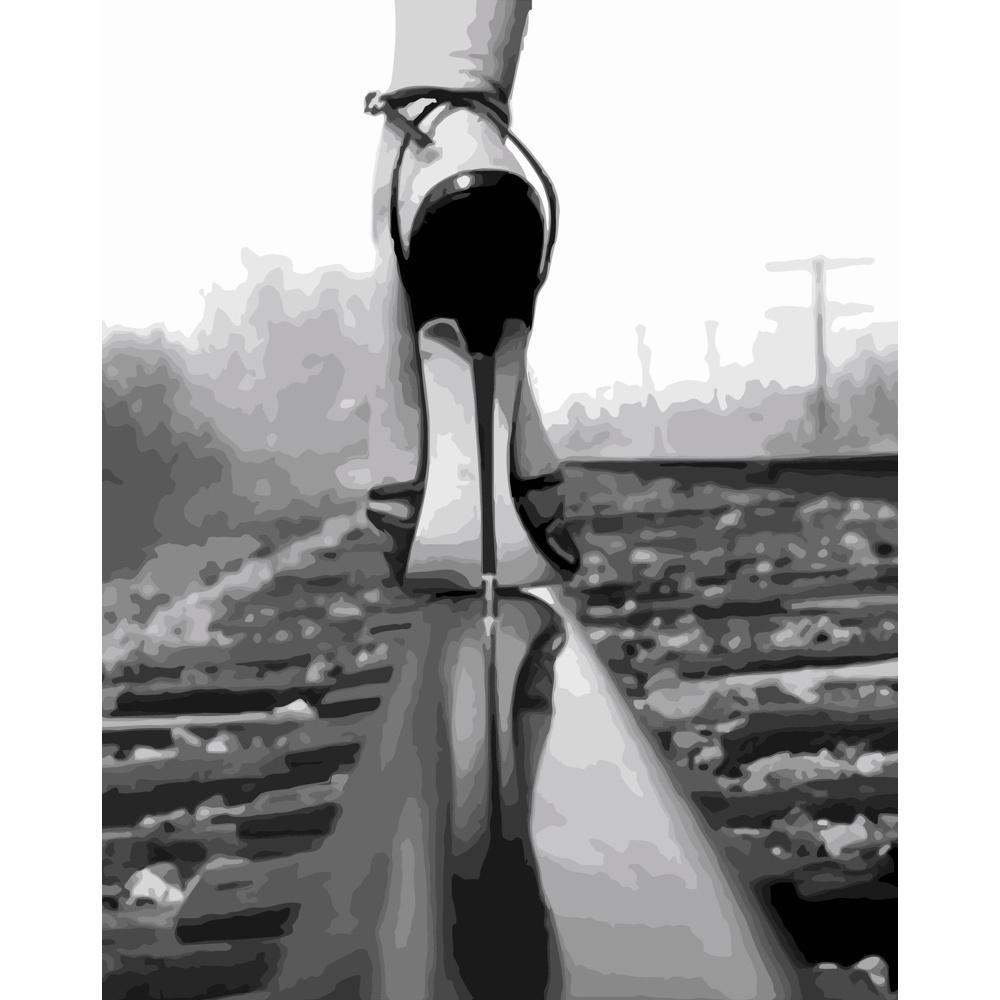 Картина по номерам Strateg Премиум Кормящие каблуки 40x50 см (DY025)