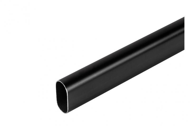 Труба GTV 15x30х3000 мм овальна Чорний
