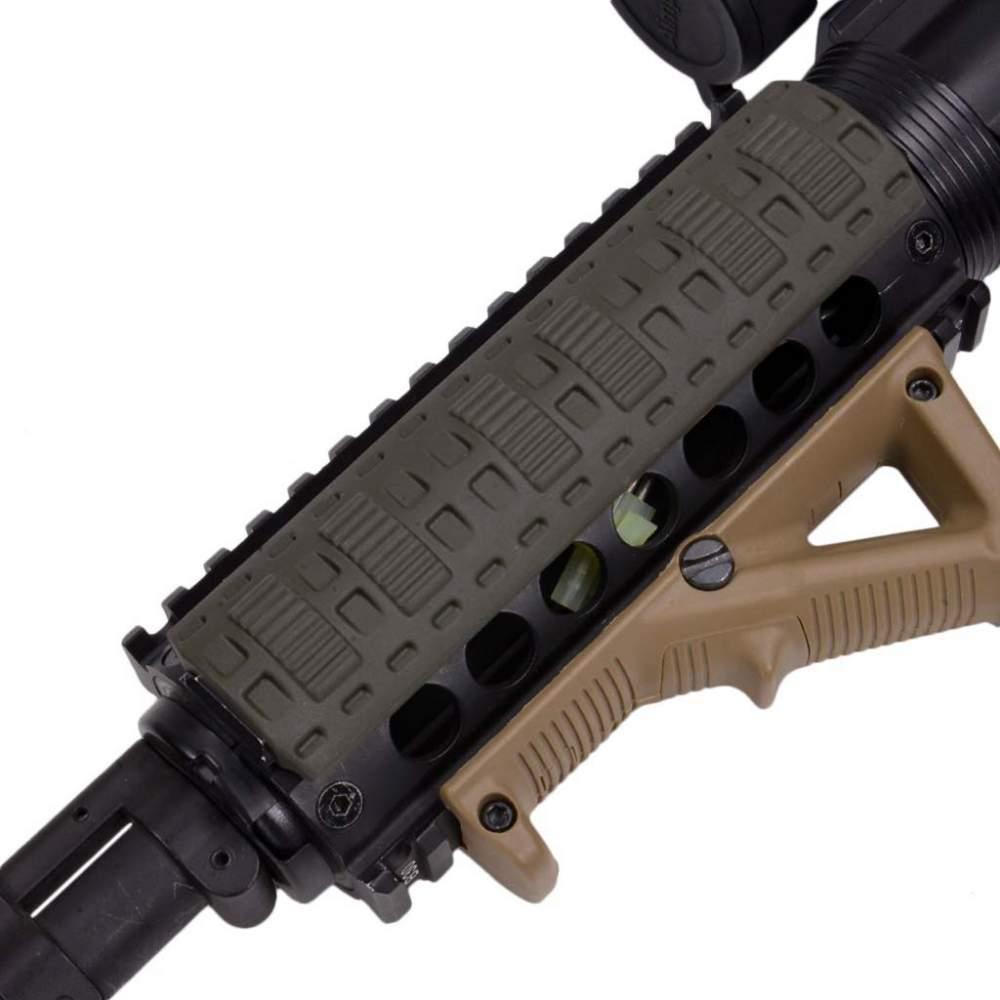 Накладка защитная DLG Tactical DLG-062 на планку Picatinny полимер 15 см Олива (zbZ3.5.23.069) - фото 3