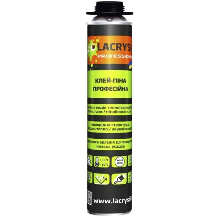 Пена-клей полиуретановая Lacrysil профессиональная 800 мл