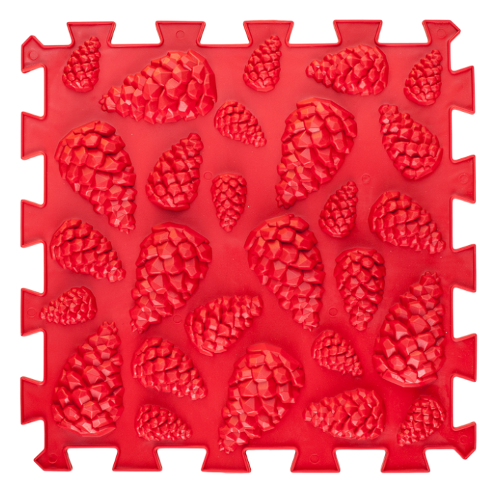 Развивающий коврик массажный Пазл шишки Красный (OR00001272)