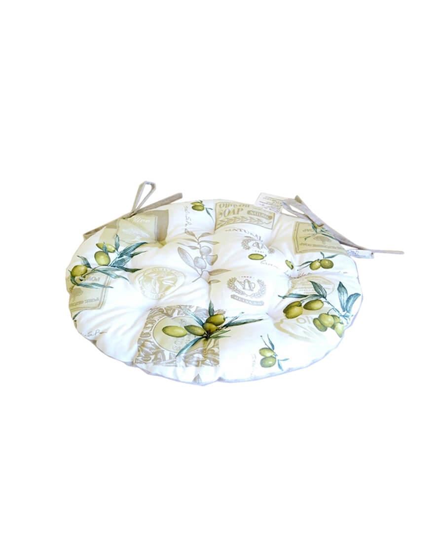 Подушка на стул Living Оливка 40 см