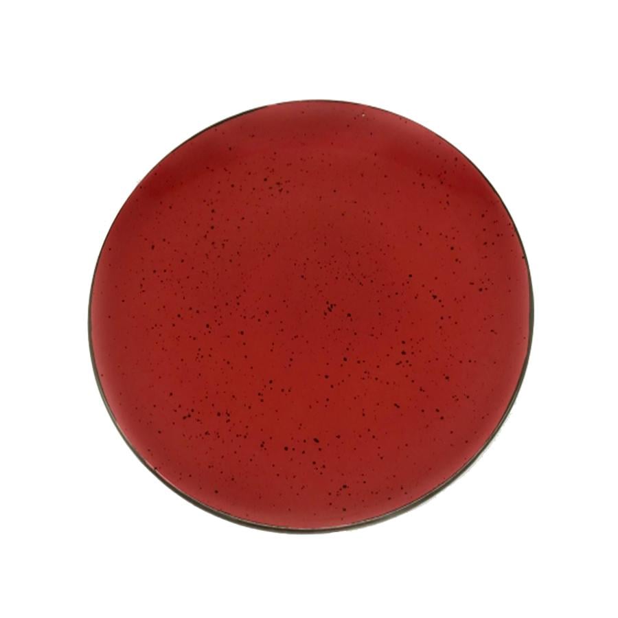 Тарілка INKER плоска 21 см Iris dots red (8985014)