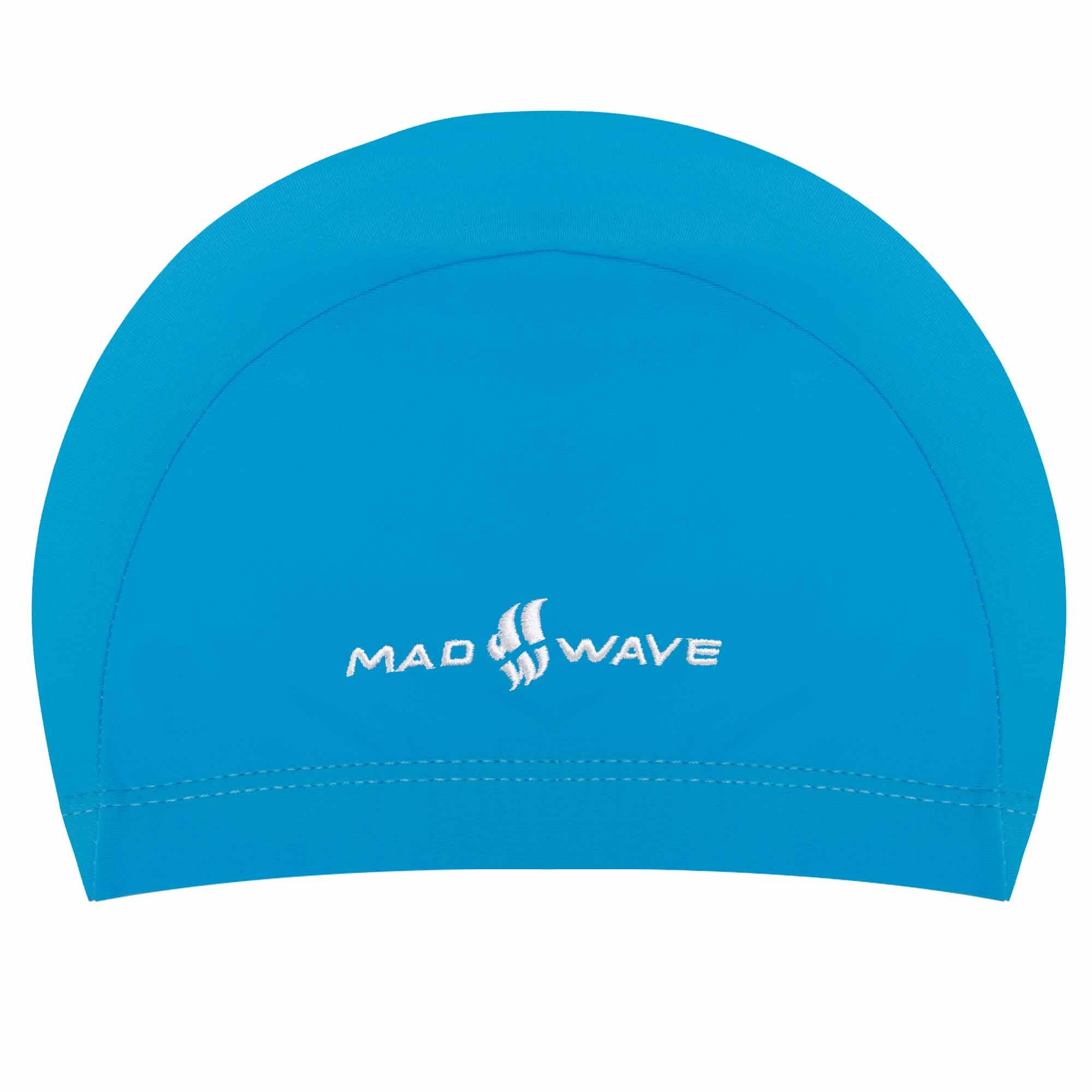 Шапочка для плавания Mad Wave Lycra Junior M052001 текстильная Голубой (AM0009455)