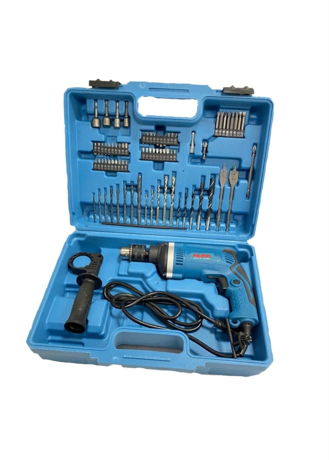 Дрель ударная с реверсом AL-FA ALID-250 в кейсе