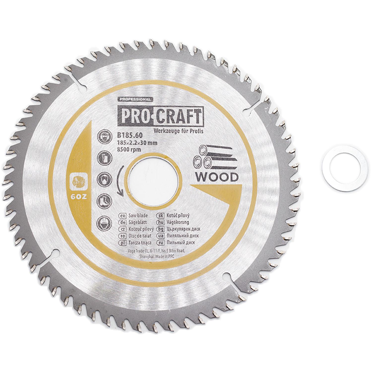 Диск пильный Procraft B185.60 60T по дереву (018560)