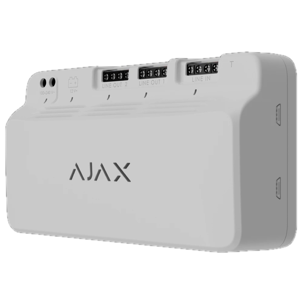 Блок питания Ajax Superior LineSupply 75W Fibra с резервным питанием 4-жильный кабель 18 Ah Белый (28435753)