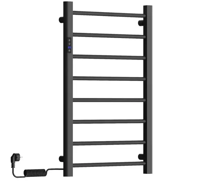 Рушникосушка електрична Siena ліва у розетку 800x350 мм Чорний (RR-CN800-350SB-L)