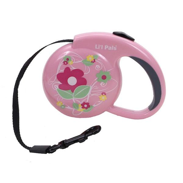 Рулетка-поводок для собак Coastal Lit"l Pals Fashionable Leash до 7 кг 3,6 м (08722_FPKXSM)