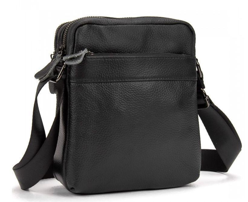 Месенджер чоловічий шкіряний Tiding Bag Чорний