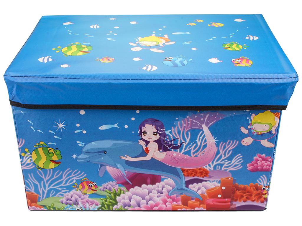 Коробка складная для хранения вещей 48x30x30 см Синий (MMS-WW01363)