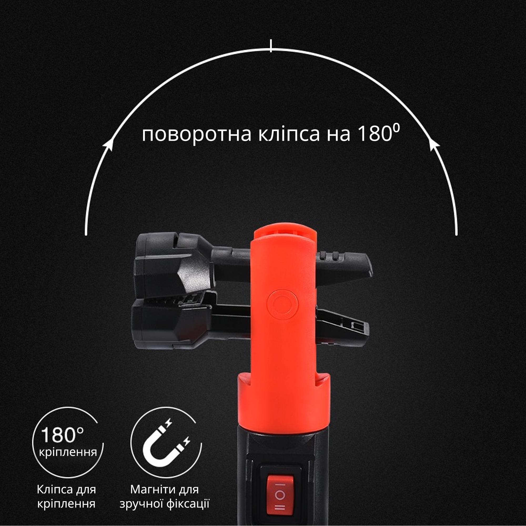 Ліхтар універсальний вологостійкий Heave-duty WORKLIGHT з магнітним кріпленням і гачком для підвішування - фото 3