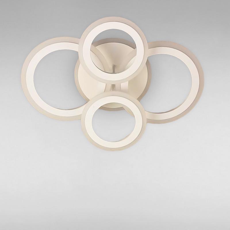 Люстра потолочная LED Light House SRS-16276/2+2 106W смарт светодиодная с пультом Белый