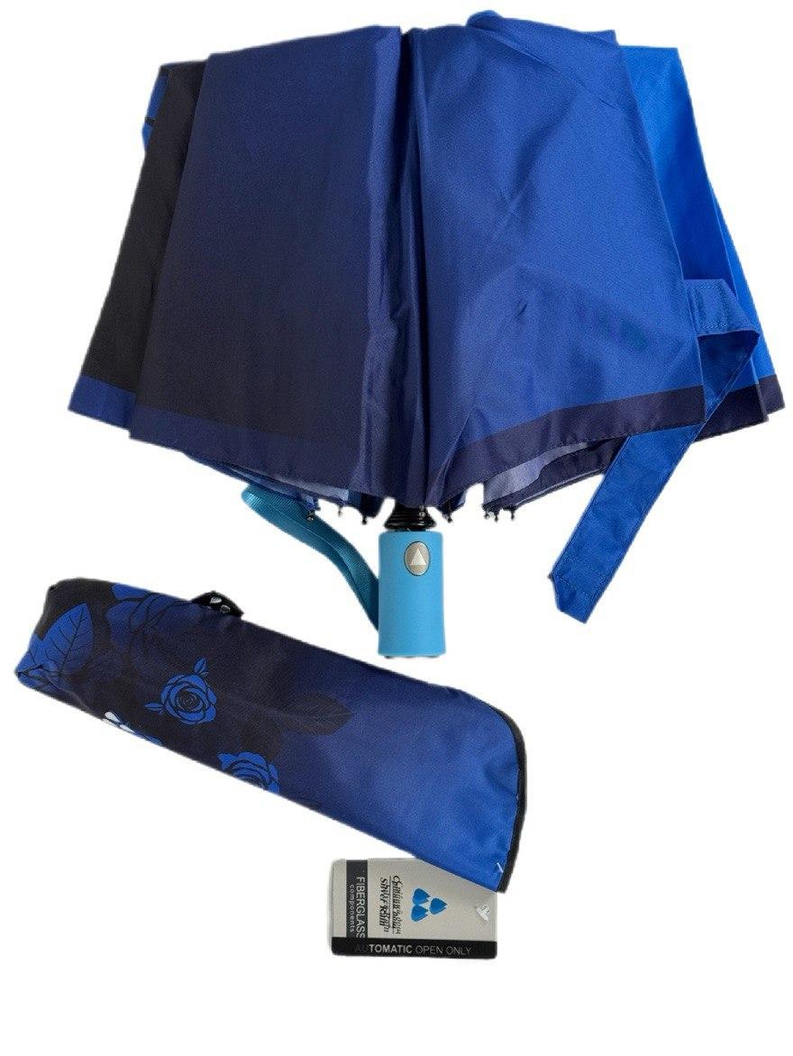 Парасолька жіноча напівавтоматична Срібний Дощ 9 спиць Синій (6025/1) - фото 3 Парасолька жіноча напівавтоматична Срібний Дощ 9 спиць Синій (6025/1) - фото 3