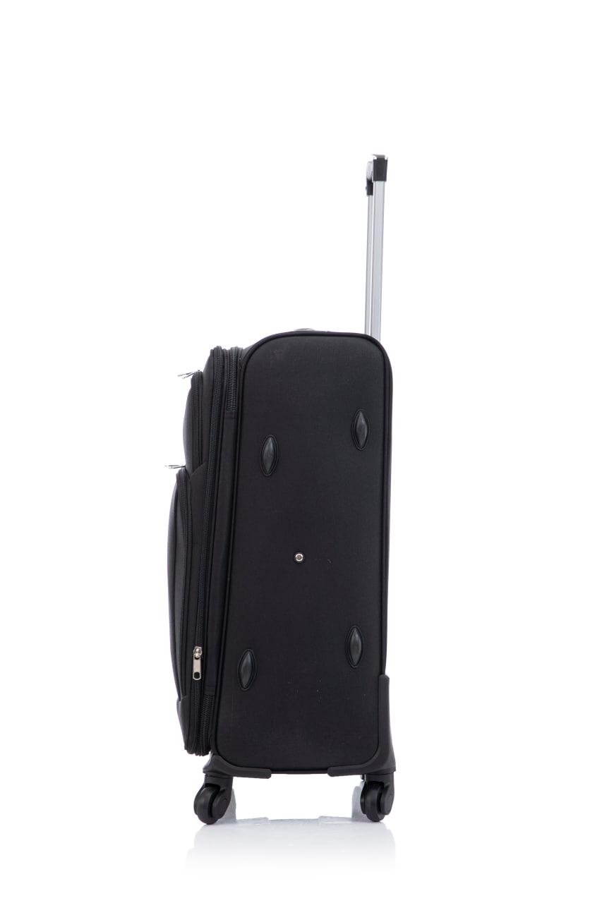Чемодан Bonro Tourist 4 колеса невеликий Чорний (2199) - фото 16