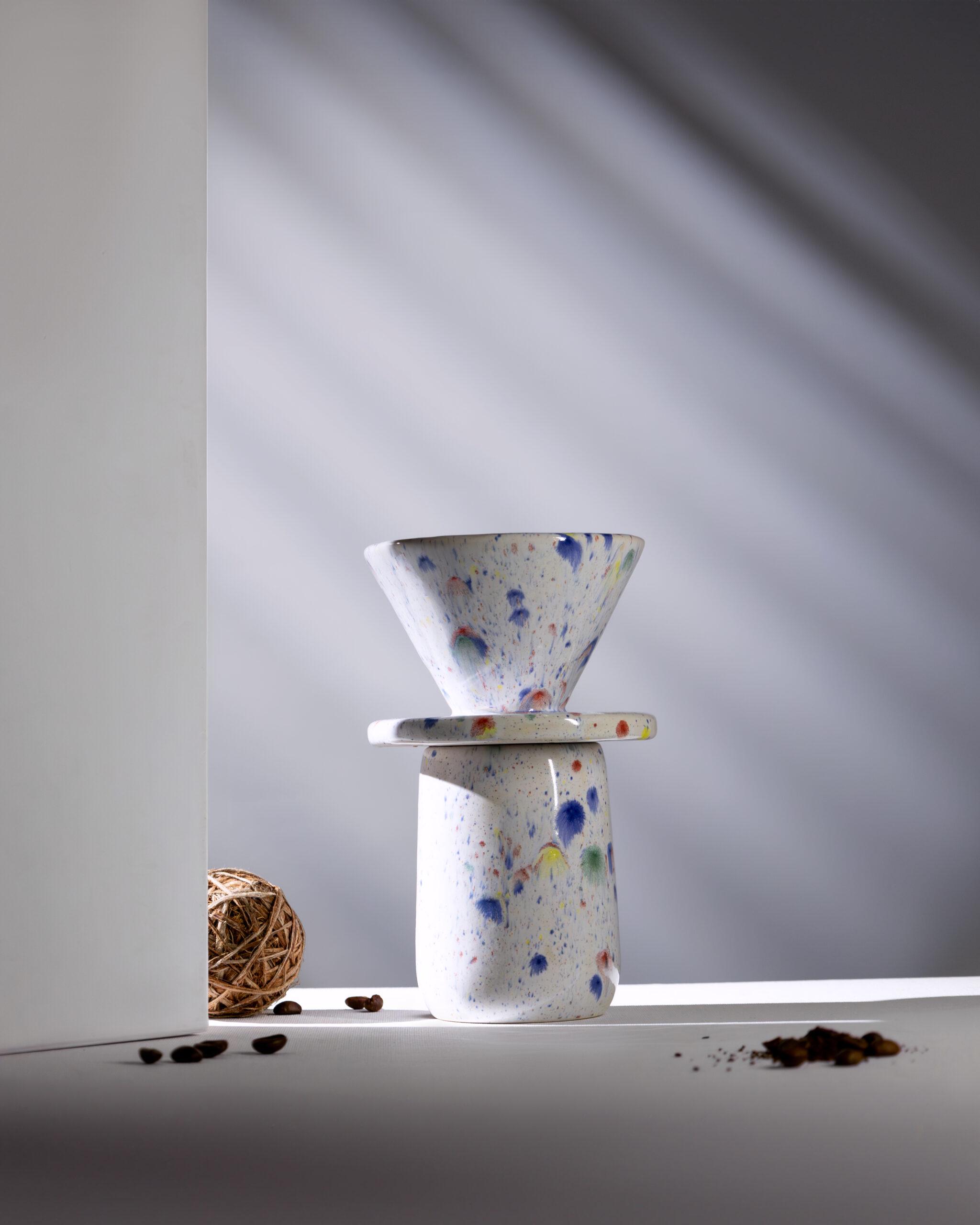 Набор ручной работы кофейный Арлекин пуровер/воронка V60/чашка (POV-002) - фото 14 Набор ручной работы кофейный Арлекин пуровер/воронка V60/чашка (POV-002) - фото 14