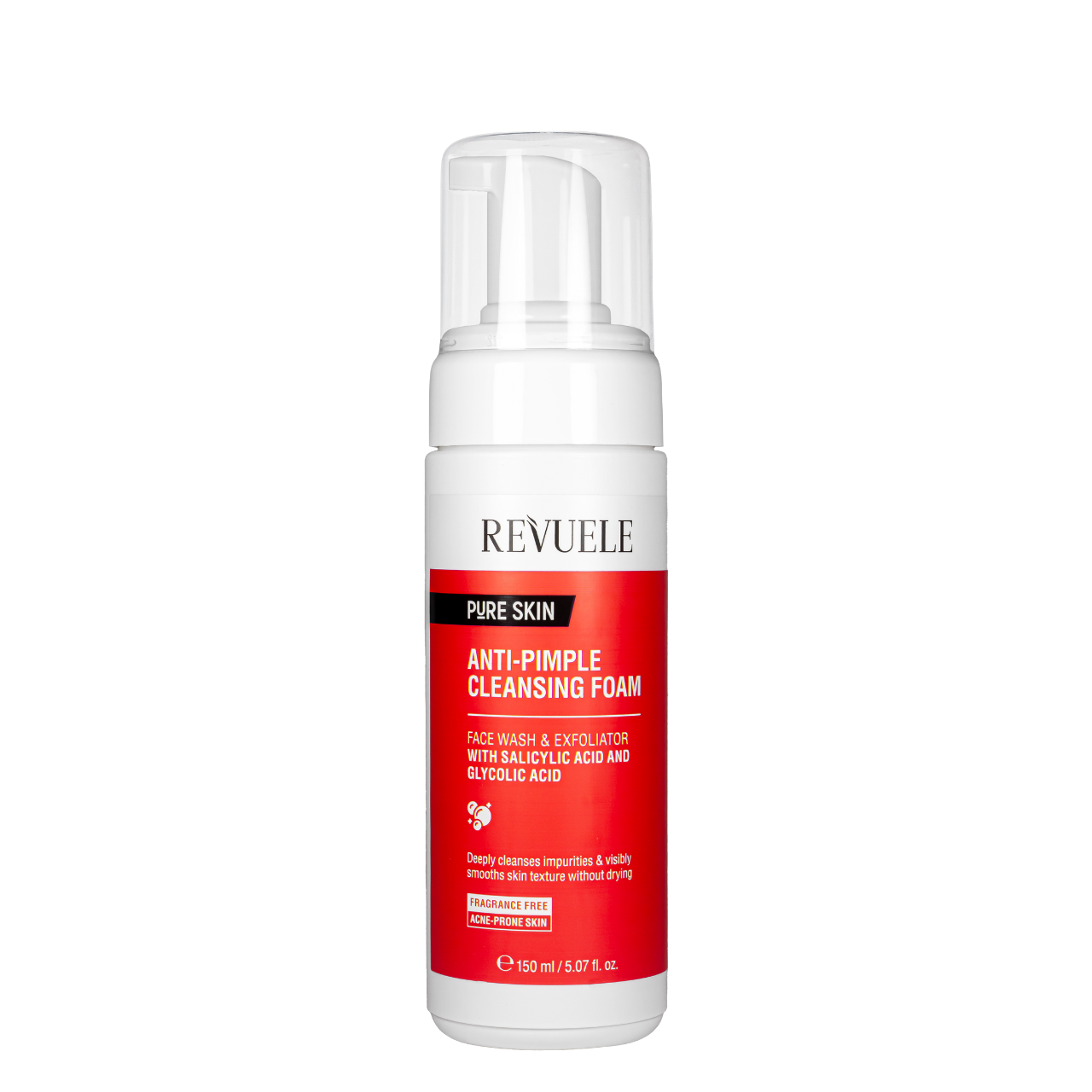 Пенка для умывания от прыщей Revuele Pure Skin Anti-Pimple Cleansing Foam отшелушивающая 150 мл