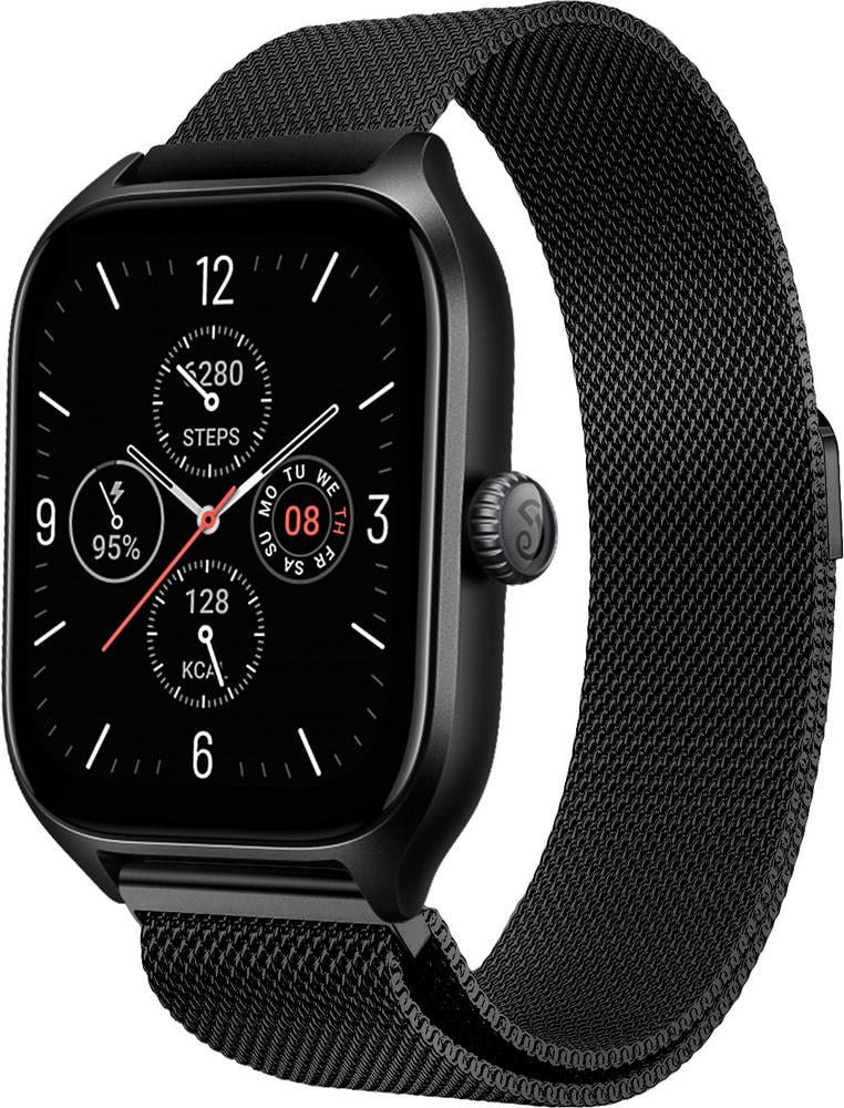 Ремешок Миланская петля Milano для Amazfit GTS 4/Mini Black (29452-2B) Ремешок Миланская петля Milano для Amazfit GTS 4/Mini Black (29452-2B)