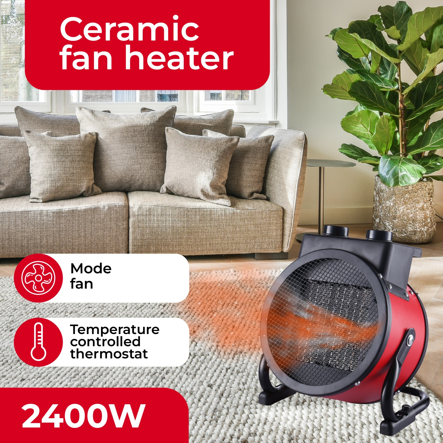 Тепловентилятор керамічний Camry CR 7743 з регулюванням кута нахилу - фото 10 Тепловентилятор керамічний Camry CR 7743 з регулюванням кута нахилу - фото 10