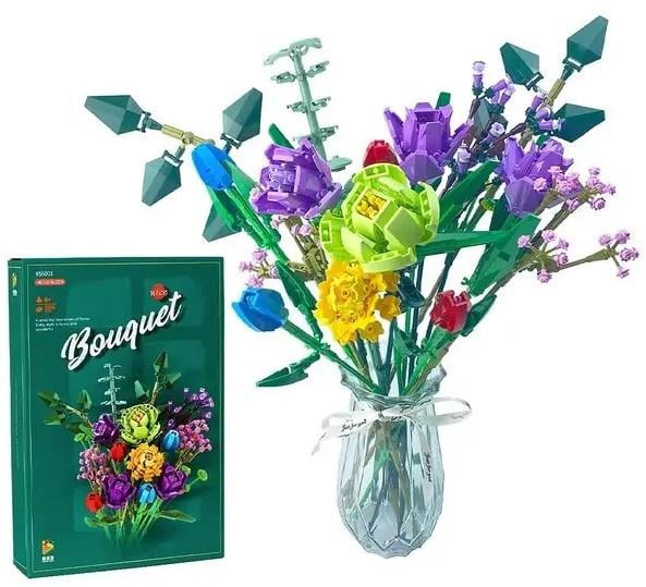 Конструктор Panlos Wildflowers Bouquet Букет цветов 999 деталей (2104619187)