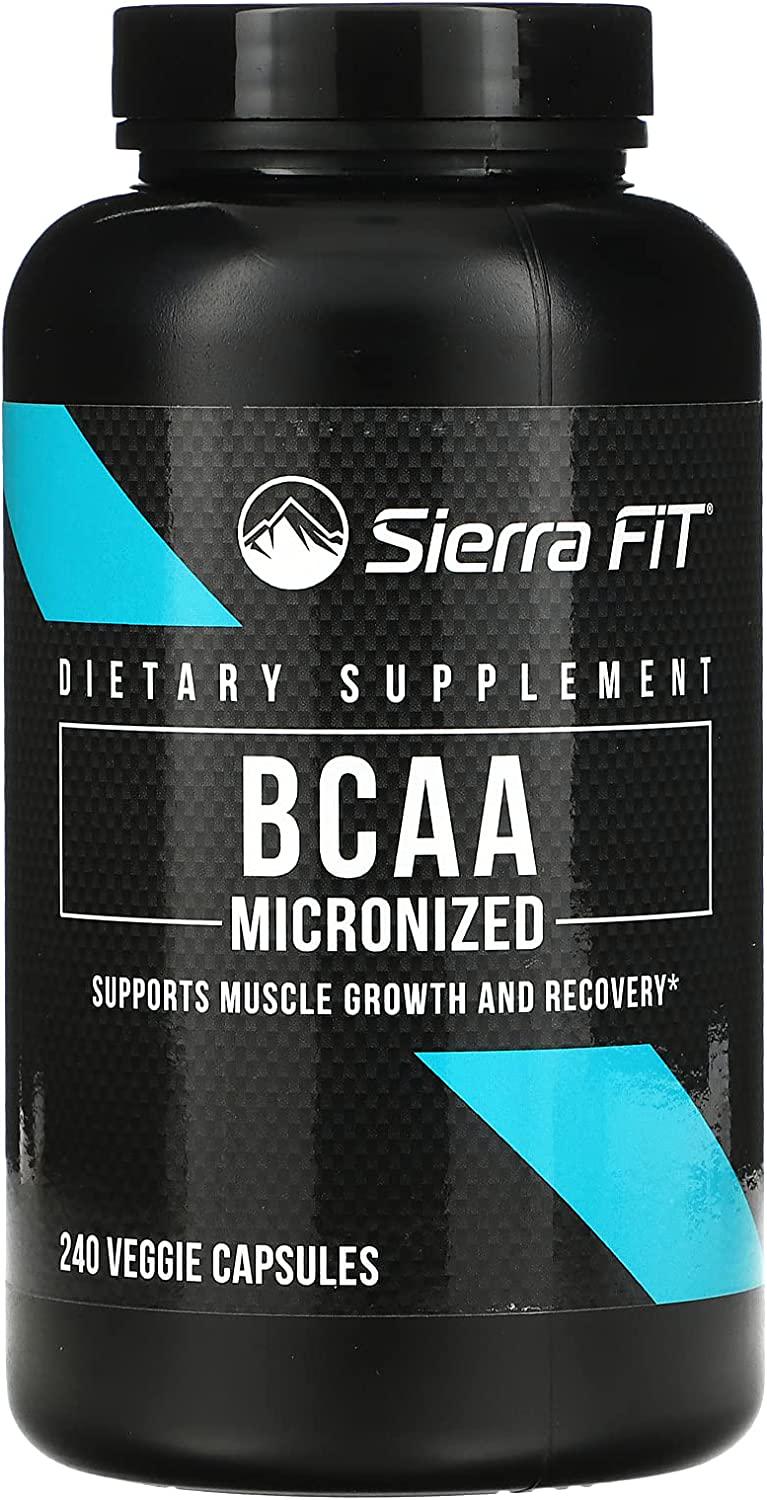 Аминокислоты Micronized BCAA, Branched Chain Amino Acids 500 mg 240 Veggie Capsules - фото 1