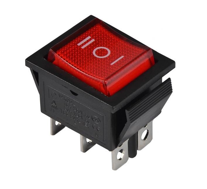 Переключатель TechnoSystems KCD2-203 R/B перекидной Red (1554871076)