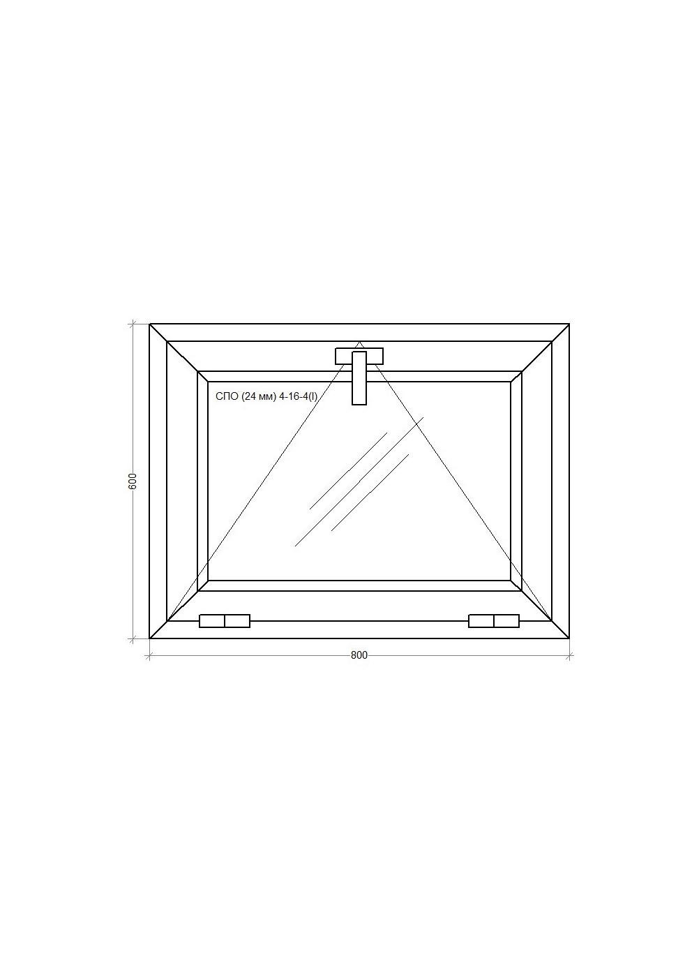 Окно металопластиковое WDS 5S поворотно-откидное 800x600 мм - фото 2 Окно металопластиковое WDS 5S поворотно-откидное 800x600 мм - фото 2