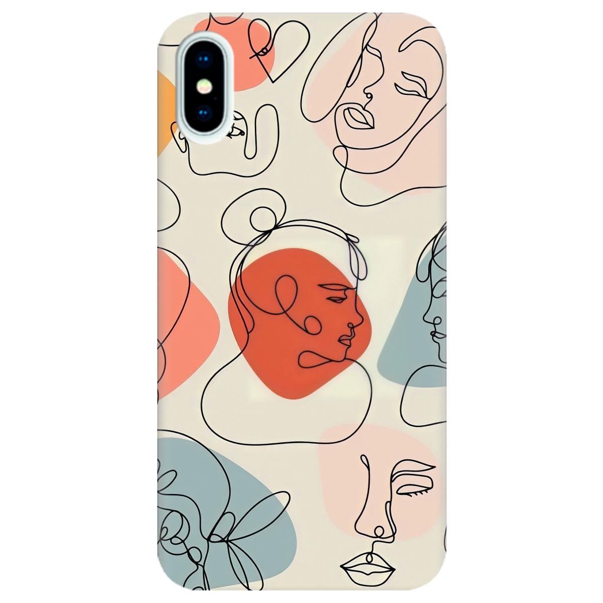 Силиконовый чехол Zorrov для Apple iPhone X - Pastel (10270040261117131)