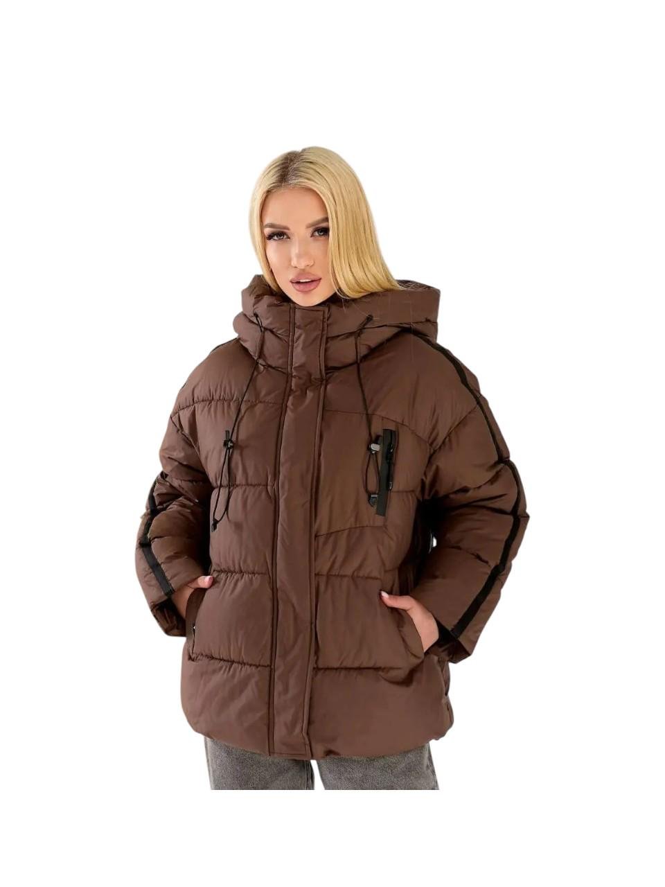 Куртка жіноча зимова до -30°С L-XL Шоколад (OV-8169CHO-L-XL) - фото 1