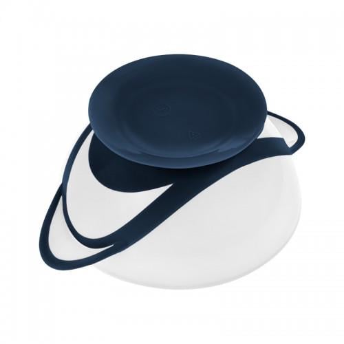 Тарелка на присоске с ложкой Akuku A0503 Белый-синий - фото 2 Тарелка на присоске с ложкой Akuku A0503 Белый-синий - фото 2