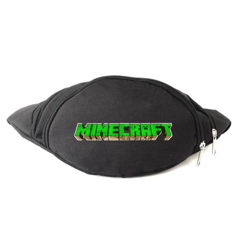 Поясная сумка-бананка Cappuchino toys Minecraft MC-Logo Черный (1640031549)