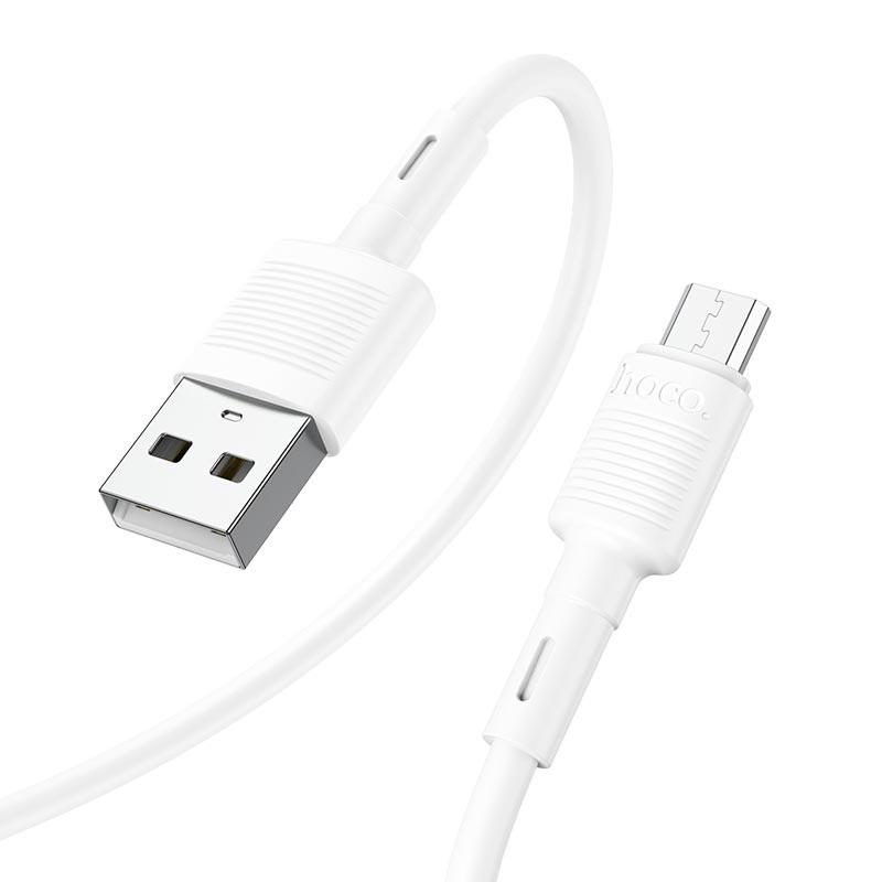 Кабель Hoco Micro USB Victory X83 1 м White (9822617) - фото 3