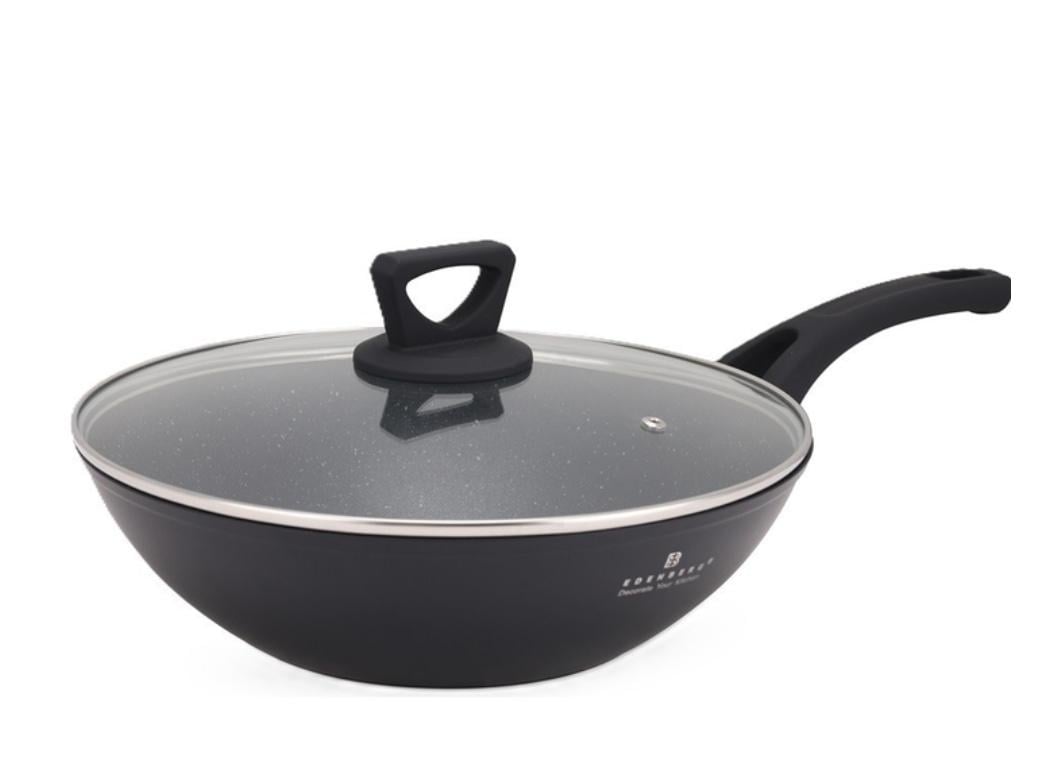 Сковорода вок з кришкою Edenberg 30 см 3,8 л (EB-14102) Сковорода вок з кришкою Edenberg 30 см 3,8 л (EB-14102)
