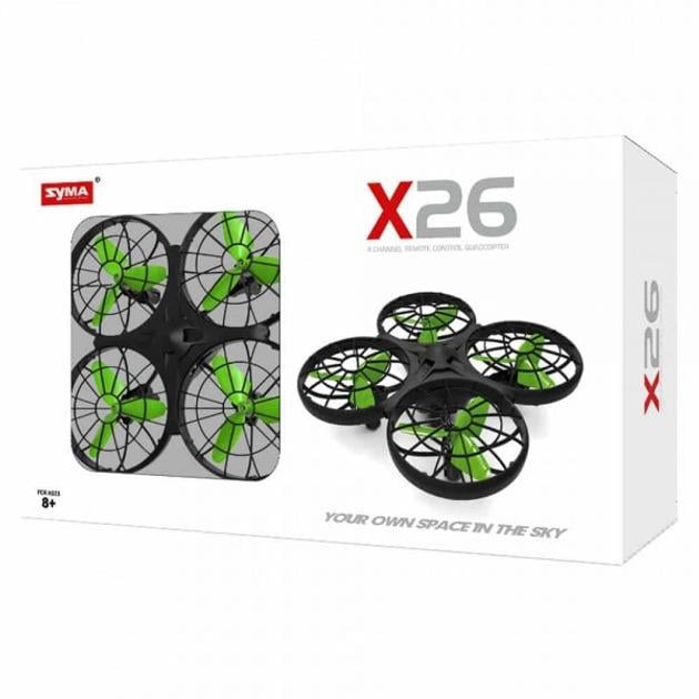 Квадрокоптер Syma ударопрочный с барометром и функцией распознавания помех до 10 мин полета (X26) - фото 4 Квадрокоптер Syma ударопрочный с барометром и функцией распознавания помех до 10 мин полета (X26) - фото 4