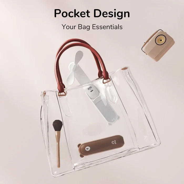 Вентилятор ручний JISULIFE Life8 12-21 ч. автономності 2000 мАг Power Bank LED ліхтарик 2 швидкості Білий (2656605779) - фото 6