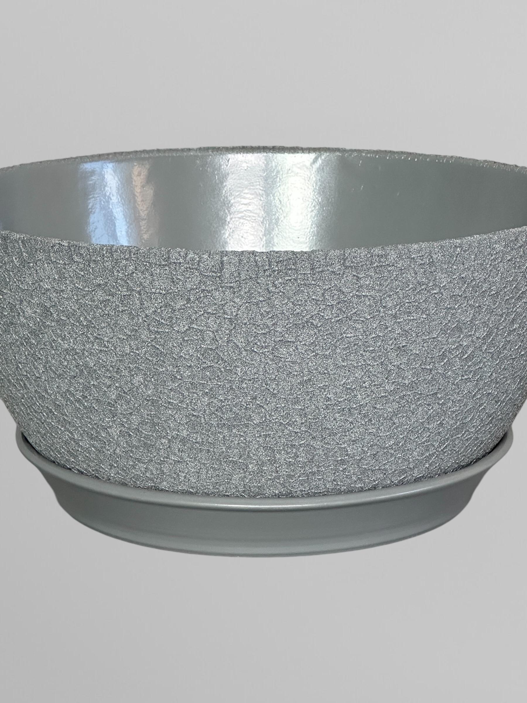 Горщик для квітів керамічний Бонсайниця шовк 5,5 л Сірий (Г03008) - фото 3