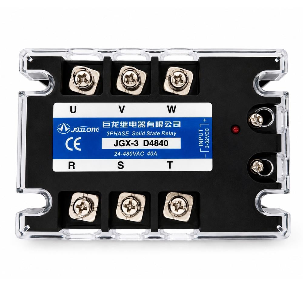 Реле трехфазное твердотельное JGX-3-4840AA SSR 40A (1005-105-03)