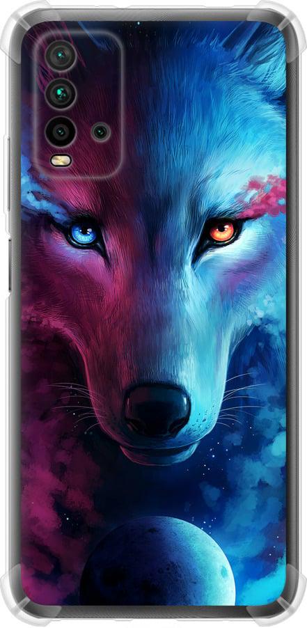 Чехол на Xiaomi Redmi 9T Арт-волк (3999sp-2257-42517)