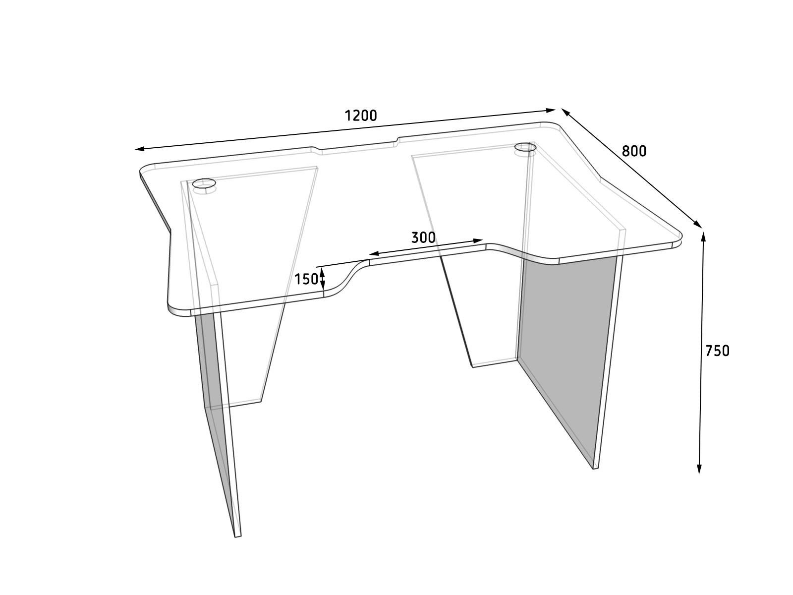 Геймерський стіл Тіса-меблі Rasin RS-8 120х80х75 см Чорний/Зелений - фото 2 Геймерський стіл Тіса-меблі Rasin RS-8 120х80х75 см Чорний/Зелений - фото 2