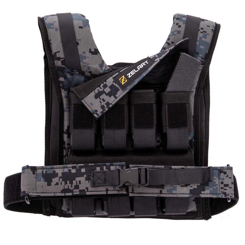 Жилет обтяжувач TA-3271 16 кг Чорний (56363251) - фото 10