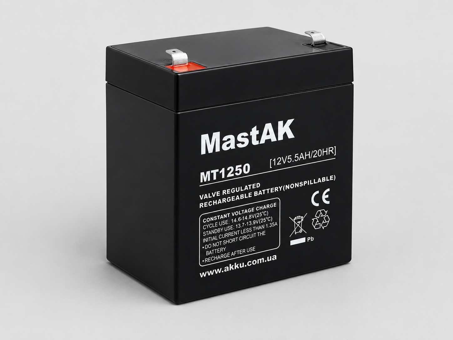 Аккумулятор MastAK MT1255 12V 5,5 Ah (185071)